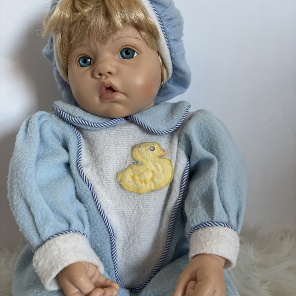 Reva Schick Baby Doll Reborn Style Realistic Newborn Vinyl Collector Doll - Picture 2 of 16